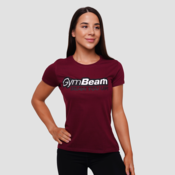 GymBeam Ženska majica Beam Burgundy