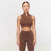 GymBeam Fierce Seamless Sports Bra Brown