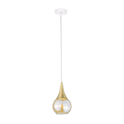 Luster na sajli LACRIMA WHITE 1xE27/60W/230V