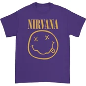 Nirvana Yellow Happy Face Purple XL Majica