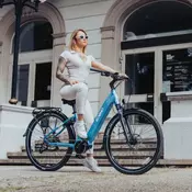 ECONO Mare City EECALK (AUTO) Električno kolo - Svetlo modra/L/700Wh (20Ah)