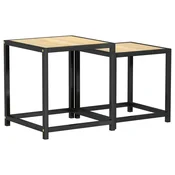 Vidaxl Čajna mizica 2 kosa MDF
