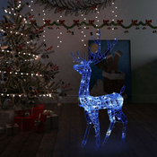 Akrilni božicni ukrasni sob 140 LED lampica 120 cm plave