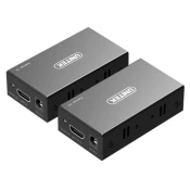 Unitek UNITEK HDMI podaljšek preko Ethernet-a, 60m, V100A, črn, Plug & Play, močan in enostaven za uporabo.