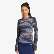 Majice adidas Badigirl Graphic Mesh Tee Olive Strata/ Aurora Coffee/ Crystal Sky/ Black S
