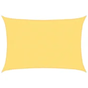 Vidaxl Senčno jadro 160 g/m2 bež 3x4,5 m HDPE