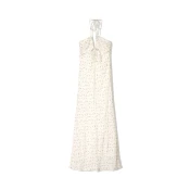 Bershka Poletna obleka antracit/off-bela