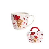 Duo Porcelanasta skodelica 460 ml - Medvedek z baloni, darilo za Valentinovo