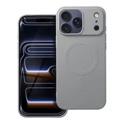 SILIKONSKI OVITEK MagSafe za iPhone 17 Pro Max|18 Pro Max z titanom, VELIKA LUKNJA