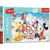 Trefl Puzzle Mickey Mouse 200 kosov, Božič