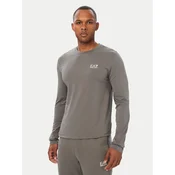 EA7 Emporio Armani Majica z dolgimi rokavi 8NPT28 PJVQZ U8085 Siva Regular Fit