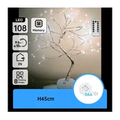 Aigostar - LED božićna dekoracija 108xLED/3xAA/8 funkcija 45cm hladna bela