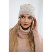 marka niezdefiniowana Cap with fleece Kratka K204 beige
