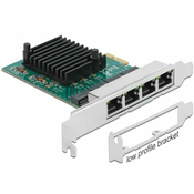DELOCK Mrežna kartica PCI Express 4xRJ45 Gigabit RTL8111 890