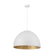 Luster na sajli DIAMENT 1xE27/60W/230V pr. 50 cm bijela/zlatna