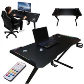 Luniks Gaming pisalna miza z RGB LED osvetlitvijo 120 x 60 cm - osnovni model