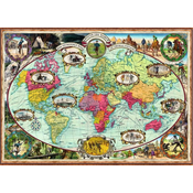 Ravensburger Puzzle Potovanje okoli sveta s kolesom 1000 kosov