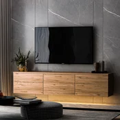 Hanah home TV Komoda Neon Illuminated Bež