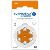 Baterije Za Slušne Aparate Everactive - Ultrasonic, Tip 13, 6 Kos