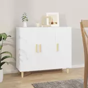 Vidaxl vidaXL Omarica, bela, 90x34x80 cm, material na osnovi lesa