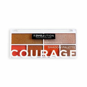 Revolution Colour Play Shadow Palette paletka senčil za oči 5.2 g Odtenek courage