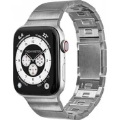 slomart Zapestnica LAUT LINK 2.0 za Apple Watch 42/44/45/49 mm - srebrna