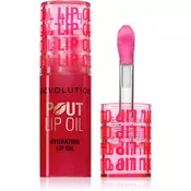 Makeup Revolution Pout Lip olje za ustnice z vlažilnim učinkom odtenek Cherry Red 3 ml