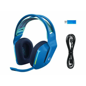 LOGITECH brezžične gamer slušalke G733 Lightspeed RGB, modre