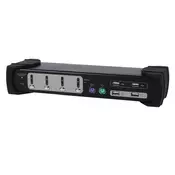Equip Dual Monitor 4-Port Combo KVM Switch