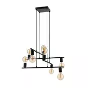 Eglo 98909 - Luster na sajli MEZZANA 8xE27/40W/230V