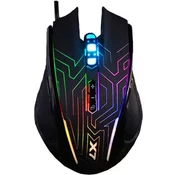 Gaming mouse A4Tech X87 - Oscar Neon, 2400DPI, optical, 8 buttons, wired USB, neon backlight, black