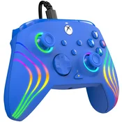 Xbox žični kontroler Afterglow Wave Blue barve