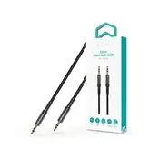 Devia ST111936 iPure serija tkani 1 m AUX 3,5/3,5 mm audio kabel, crni