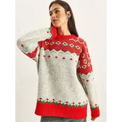 Bianco Lucci Pulover Pullover rdeča