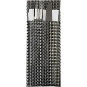 APS komplet prtičkov/dodatkov za jedilni pribor 6 kos, srebrno siva, 1 mm, dolžina: 240 mm
