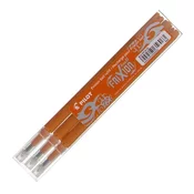 Polnilo za roler, 0,35 mm, odstranljivo, PILOT Frixion Ball/Clicker 07, oranžno, 3 kosi