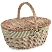 Orion 730565 zatvorena pletena piknik košara od pruca 42 × 32 × 35