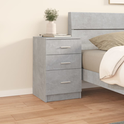 Nocni ormaric boja betona 40 x 40 x 63 cm od konstruiranog drva