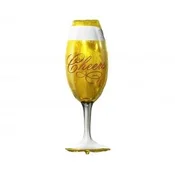 shumee Folija balon Golden Cheers Shot Glass 22x73cm