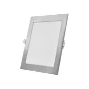 LED ugradno svetlo NEXXO LED/18W/230V 3000/3500/4000K, srebrno, 22,5x22,5 cm