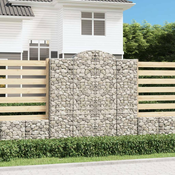 Lucne gabionske košare 7 kom 200x50x200/220cm pocincano željezo