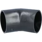 Geberit HDPE koleno 63/45, črne barve (HDPE odvodnjavanje)