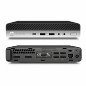 Obnovljen računalnik HP Prodesk 600 G3 DM, i5-6500T, 8GB, 256GB, Windows 10 Pro