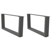 Noge za klub stolic V-oblika 2 kom antracit 70 x (30-31,3) cm celik