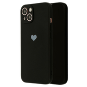 Silikonska futrola sa srcima za Xiaomi Redmi 9A - Crna KP17867
