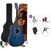 SX SD104KBUS Premium SET Blue Sunburst Akusticna gitara