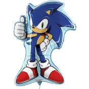 Grabo Igra z baloni iz folije SONIC za rojstni dan 63x77 cm