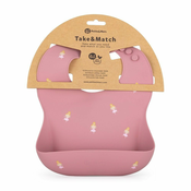 Petite&Mars silikonski slinček Take&Match Rose Princesses 6m+