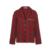 Abercrombie & Fitch Majica za spanje modra/rdeča/temno rdeča/bela
