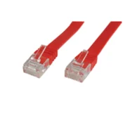 MicroConnect U/UTP CAT6 1M rdeč ploščat, V-UTP601R-FLAT